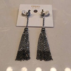 Fossil Mixed Metal Multi-wear Tassel Earrings
